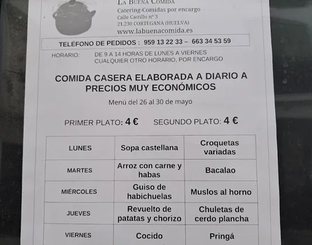 LA BUENA COMIDA – catering en Cortegana
